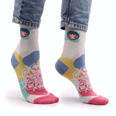 BamS-07F - Hop Hare Bamboo Socks - Meditation S/M - Sold in 3x unit/s per outer