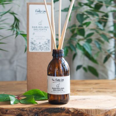 Darjeeling Delights Soy Derived Room Diffusers with Natural Rattan Reeds