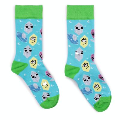 BamS-11M - Hop Hare Bamboo Socks - Lucky Gemstones M/L - Sold in 3x unit/s per outer