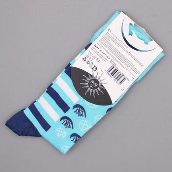 BamS-20M - Chaussettes en bambou Hop Hare - Pentagram et Evil Eye M/L - Vendues en 3x unité/s par extérieur 6