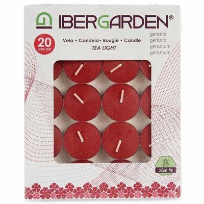 Set 20 velas tea light rojas