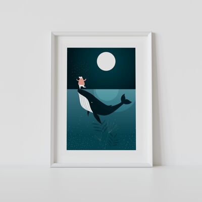 Whale&bear poster