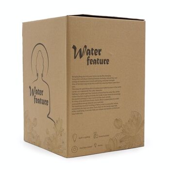 WaterF-04 - Jeu d'eau de table - 30 cm - Golden Buddha & Vitarka Mudra - Vendu en 1x unité/s par extérieur 2