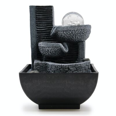 WaterF-06 - Tabletop Water Feature - 18cm - Relaxing Pouring Pots - Sold in 1x unit/s per outer