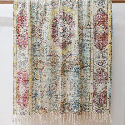 Überwurfdecke aus persischer Baumwolle mit Digitaldruck