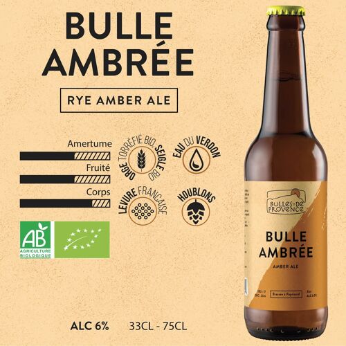 Bière - Bulles Ambree bio - 33cl
