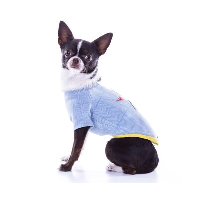 Groc Groc Nonne-Stern-Hundet-shirt mit Fischgrätenmuster