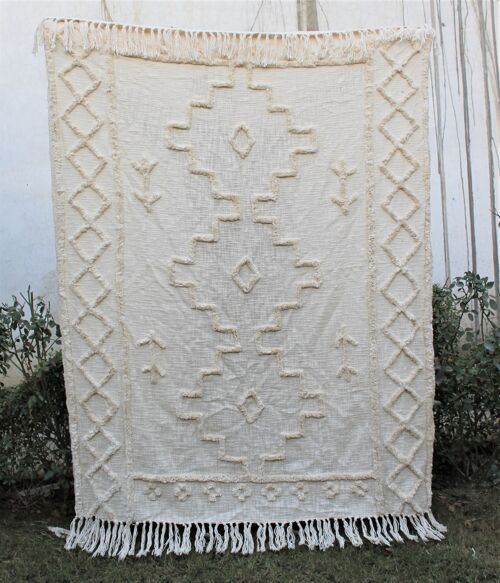 Bohemian Cotton Tufted Throw