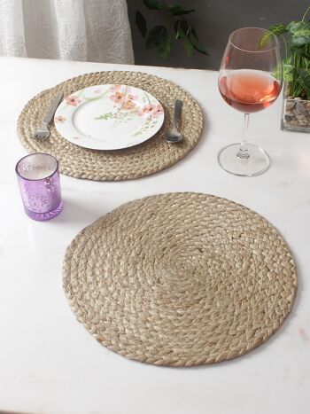 Napperon de table en jute pané 1