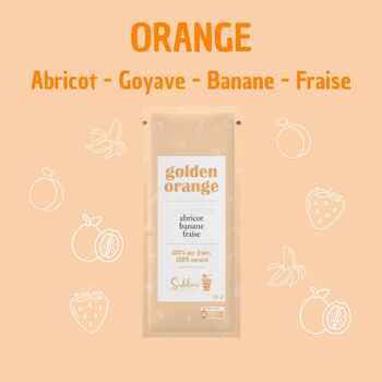 SINGLE Tropical Orange : Goyave, Abricot, Banane, Fraise - Préparation 100% purs fruits à réhydrater 1