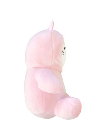 PELUCHE CHAT ROSE ASSIS 26X16X12 CM 2