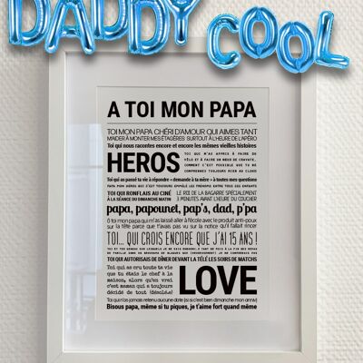Poster "A te papà mio"