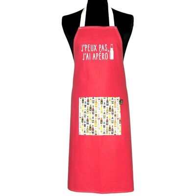 Apron, “I can’t I have an aperitif” grenadine
