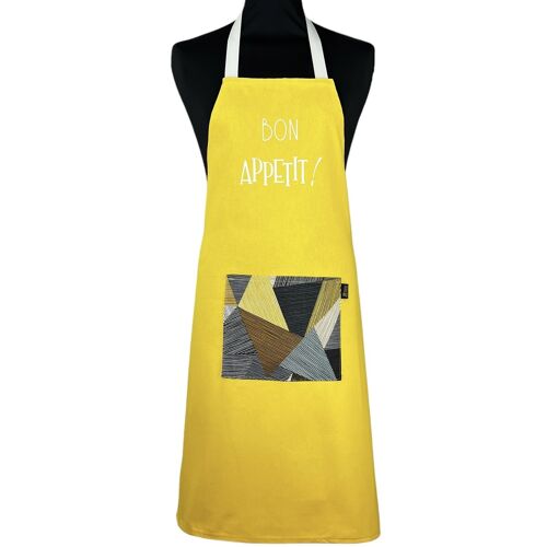 Tablier, "Bon appétit" jaune
