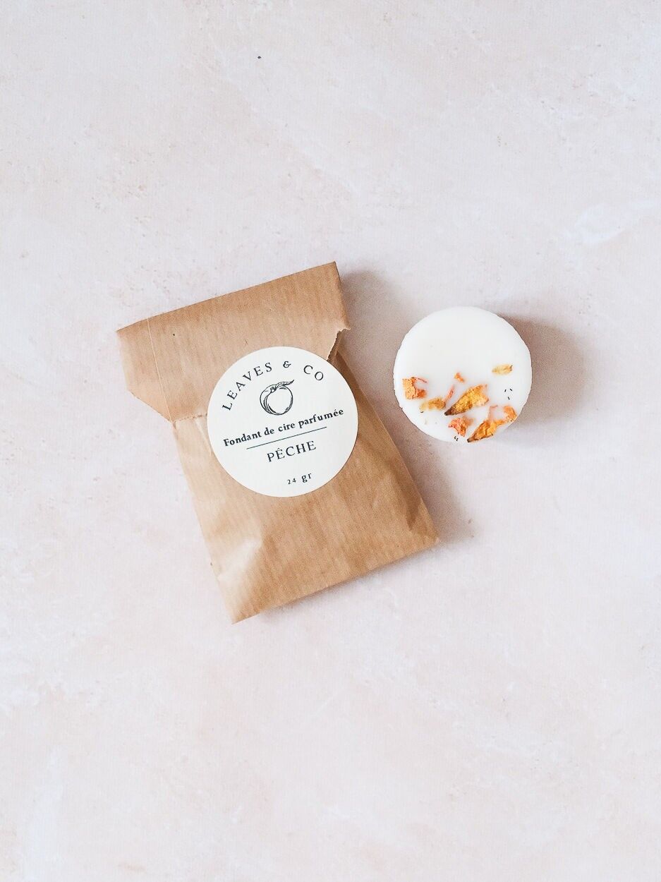 Sciogliere la cera profumata alla pesca