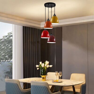 Vintage Industrial Retro Style Metal Lamp Shade Ceiling Hanging Pendant Light-4078
