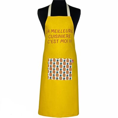 Apron, “The best cook is me” yellow
