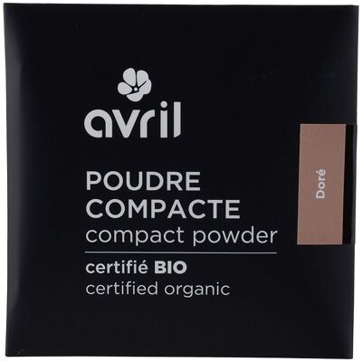 Gold compact powder refill Certified organic