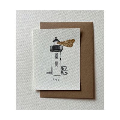 Leuchtturm Erquy Postkarte