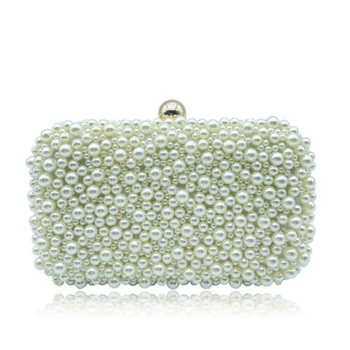 Clutch Bag With Pearl Pattern