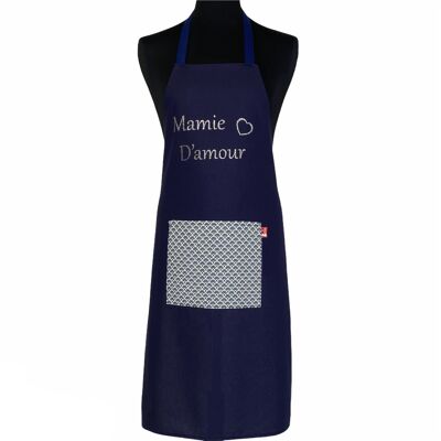 Apron, "Mamie d'amour" navy