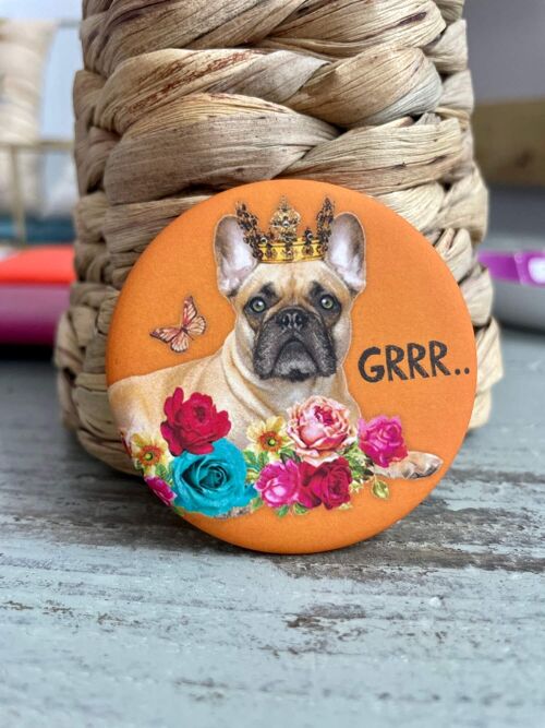 Badge Bulldog Grrr 4