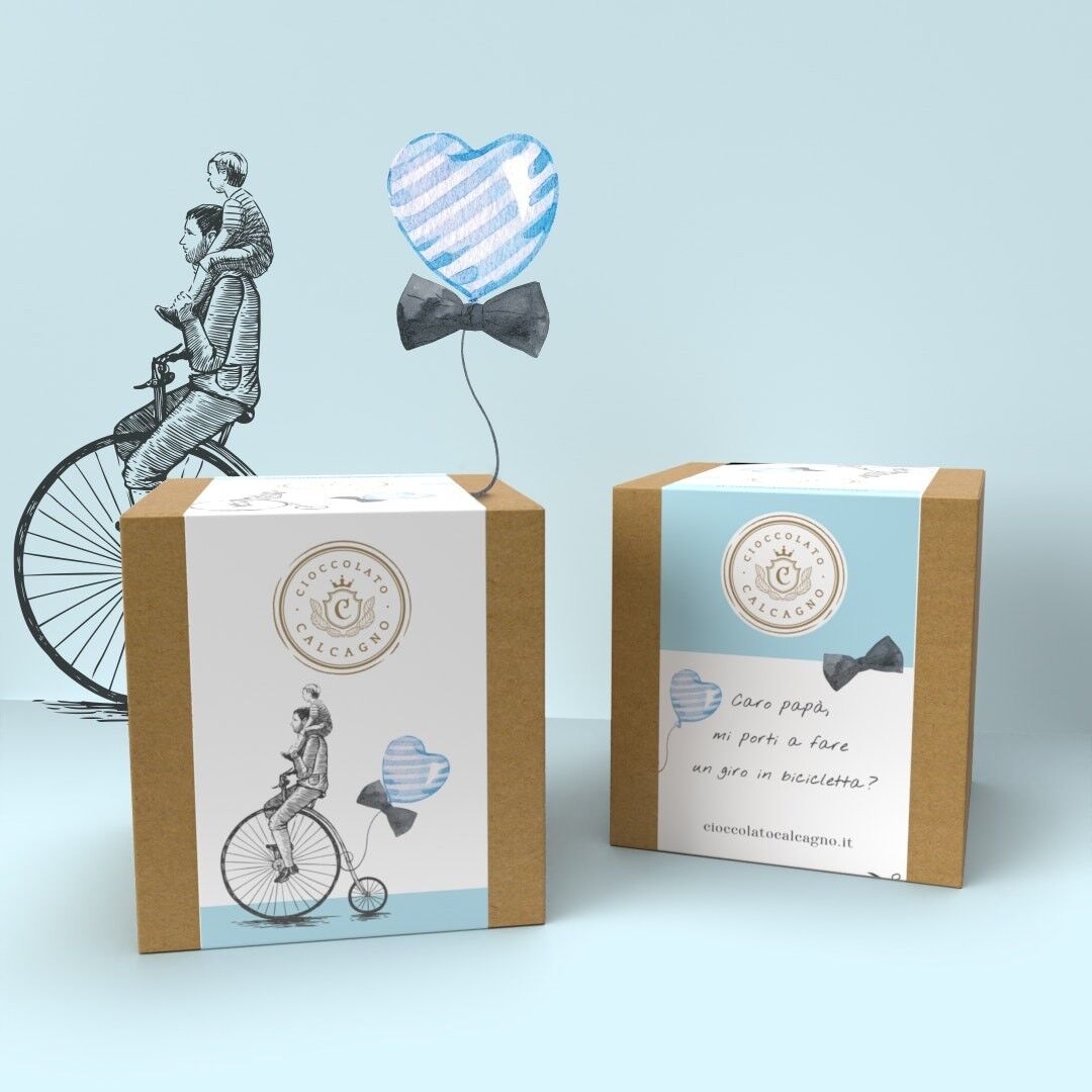 CUBOTTI MESSAGGI DEL CUORE - FESTA DEL PAPA'