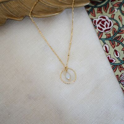 Clementine moonstone necklace
