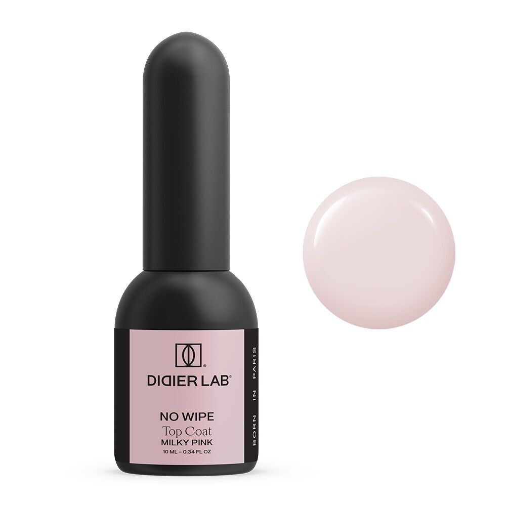 Top Coat No Wipe Didier Lab Rosa Lechoso 10ml