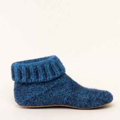 Knit boot blue 43-46