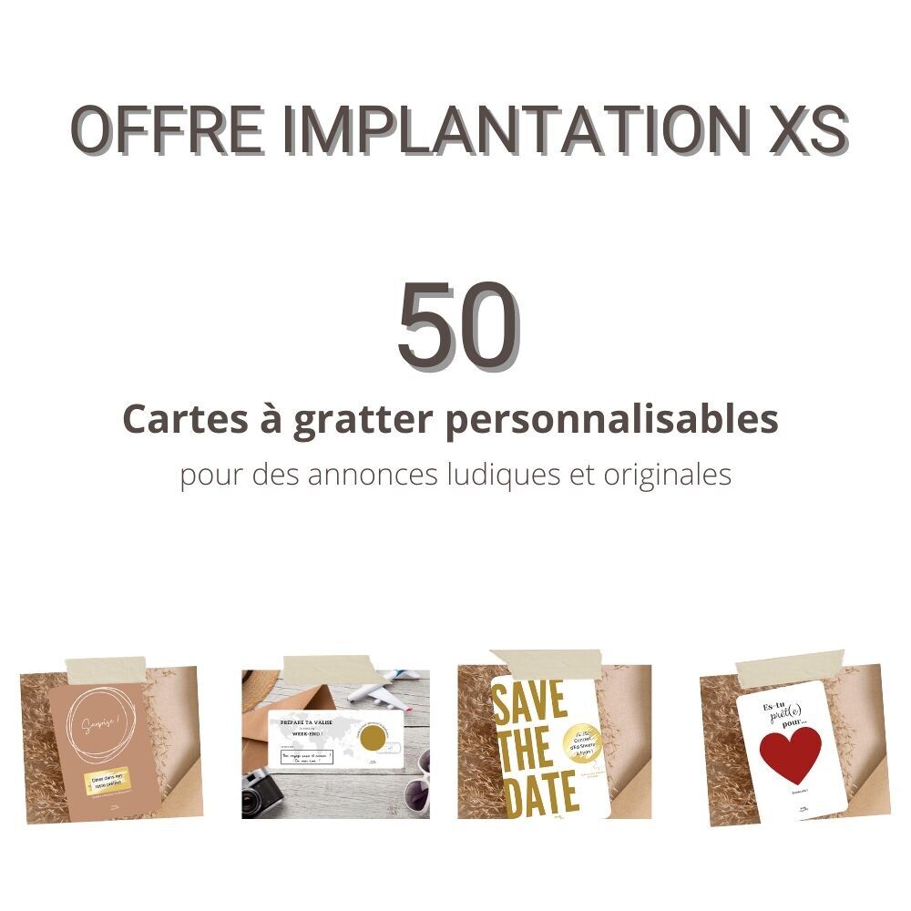 Implementation Kit 50 Scratch Cards - Creative Stationery