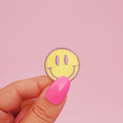 Mini Smiley Emoji iron-on patch