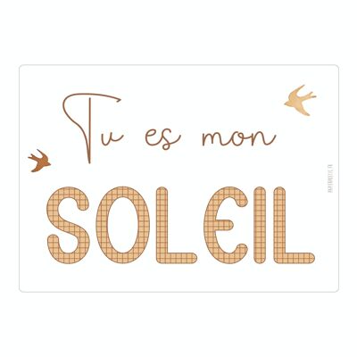 Carte Poétique “Mon Soleil”