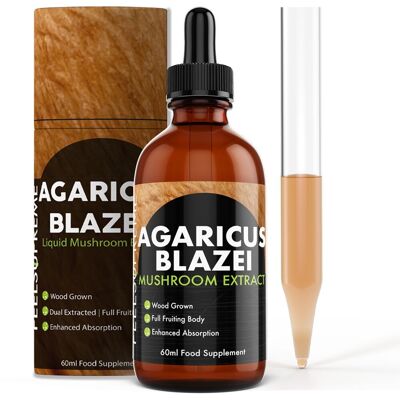 Agaricus Blazei Mushroom Liquid | High Strength Tincture for Immunity and Digestion | 60ml