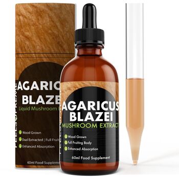 Agaricus Blazei Champignon Liquide | Teinture à haute résistance pour l'immunité et la digestion | 60ml 1