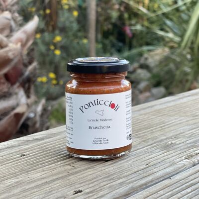 Streichfähiger Bruschetta-Aperitif – Getrocknete Tomaten und sizilianische Paprika 90 g