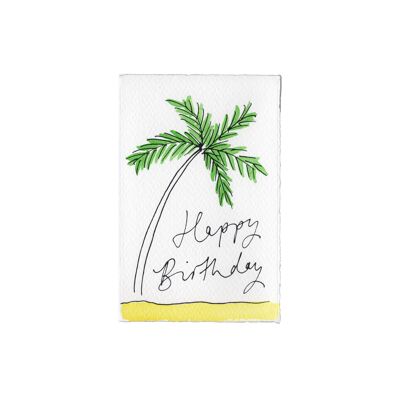 Happy Birthday Palm Tree Card