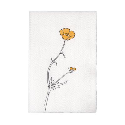 In The Meadow Card - Buttercup