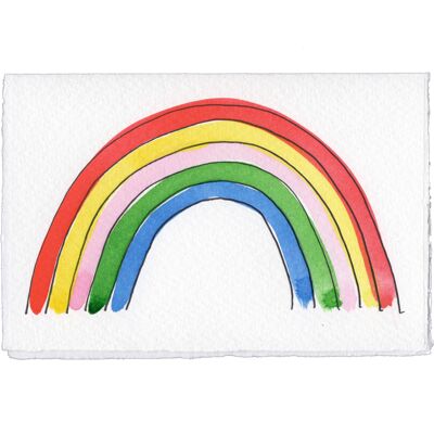 Pequeña tarjeta del arco iris