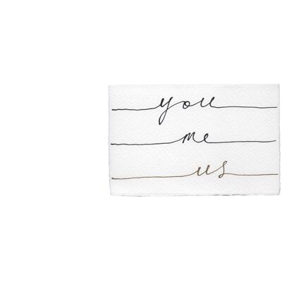 You Me Us Card