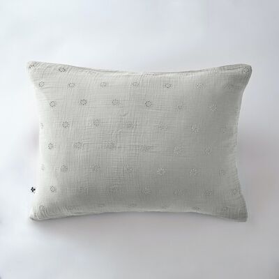 Cotton gauze pillowcase 50 x 70 cm GAÏA BOHO Cloud