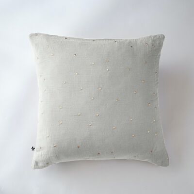 Cotton gauze pillowcase 60 x 60 cm GAÏA CHIC Cloud