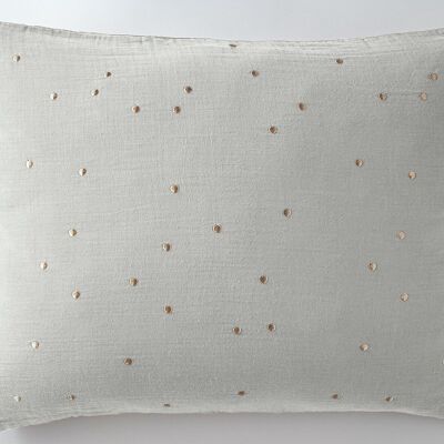 Cotton gauze pillowcase 50 x 70 cm GAÏA CHIC Cloud