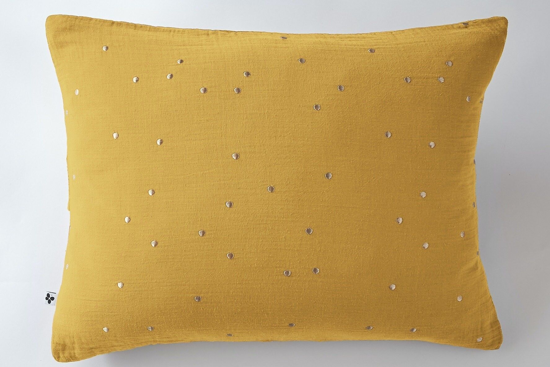 Federa in garza di cotone 50 x 70 cm GAÏA CHIC Zafferano