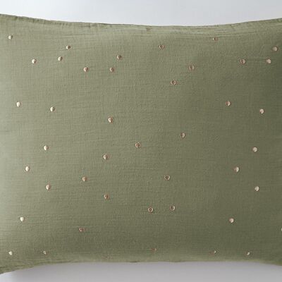 Cotton gauze pillowcase 50 x 70 cm GAÏA CHIC Rosemary