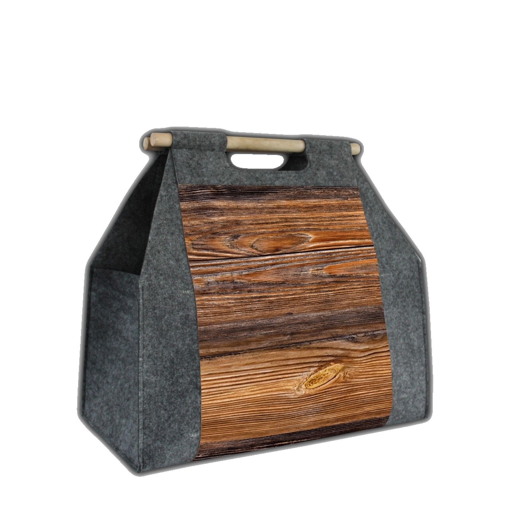 Drewno Maxi Borsa Organizzatore In Feltro Linea Gipsy Bertoni