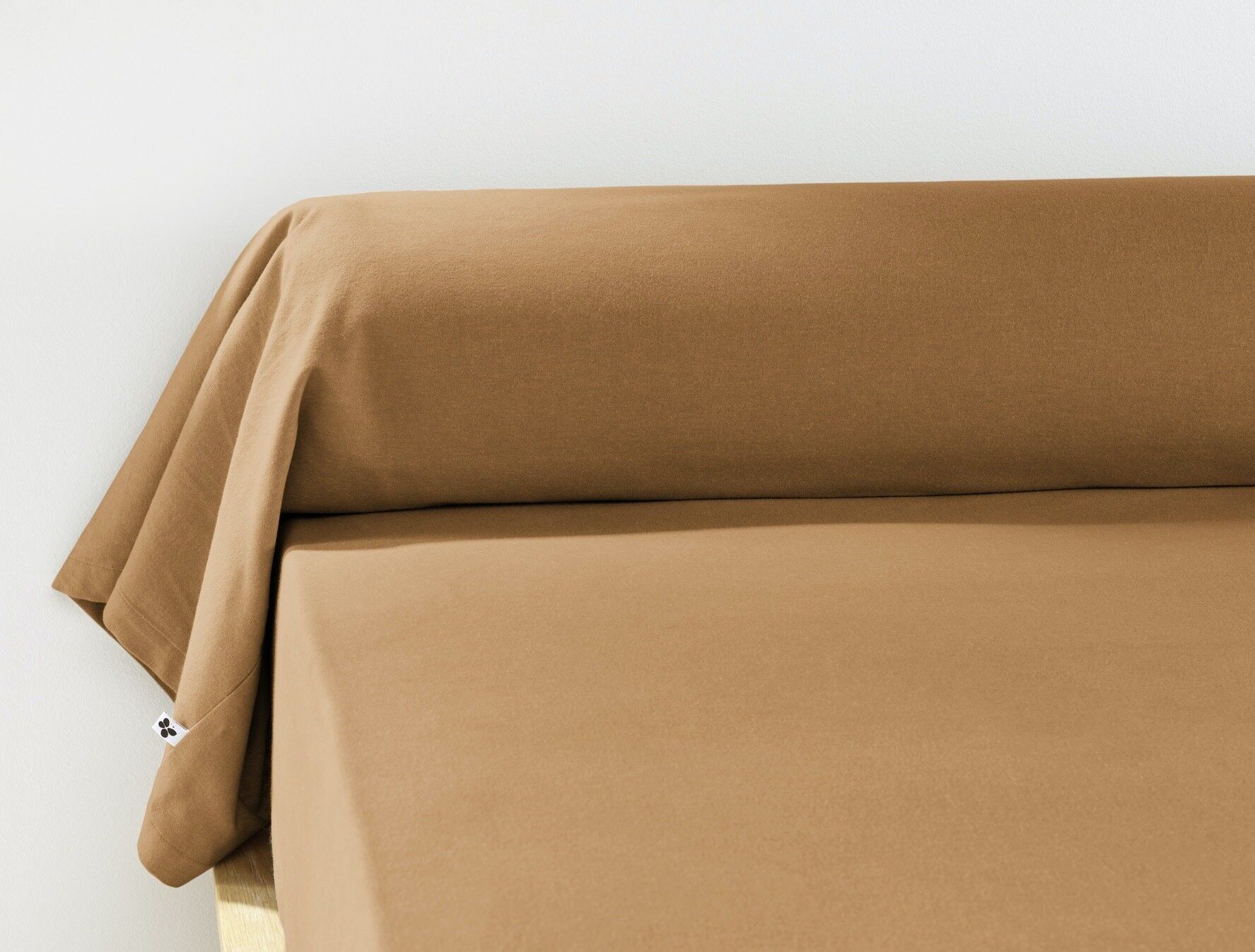 Bolster case in flanella 85 x 185 cm CANDICE Cammello