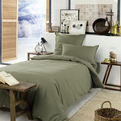 Flannel duvet cover 140 x 200 cm CANDICE Rosemary