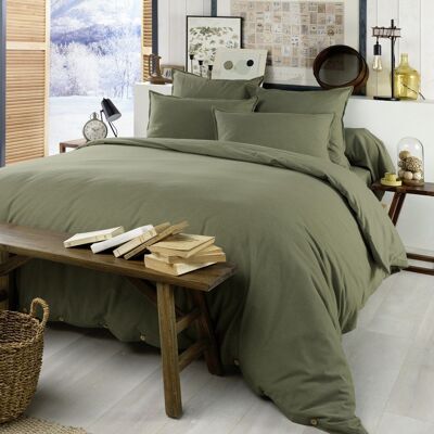 Flannel duvet cover 260 x 240 cm CANDICE Rosemary