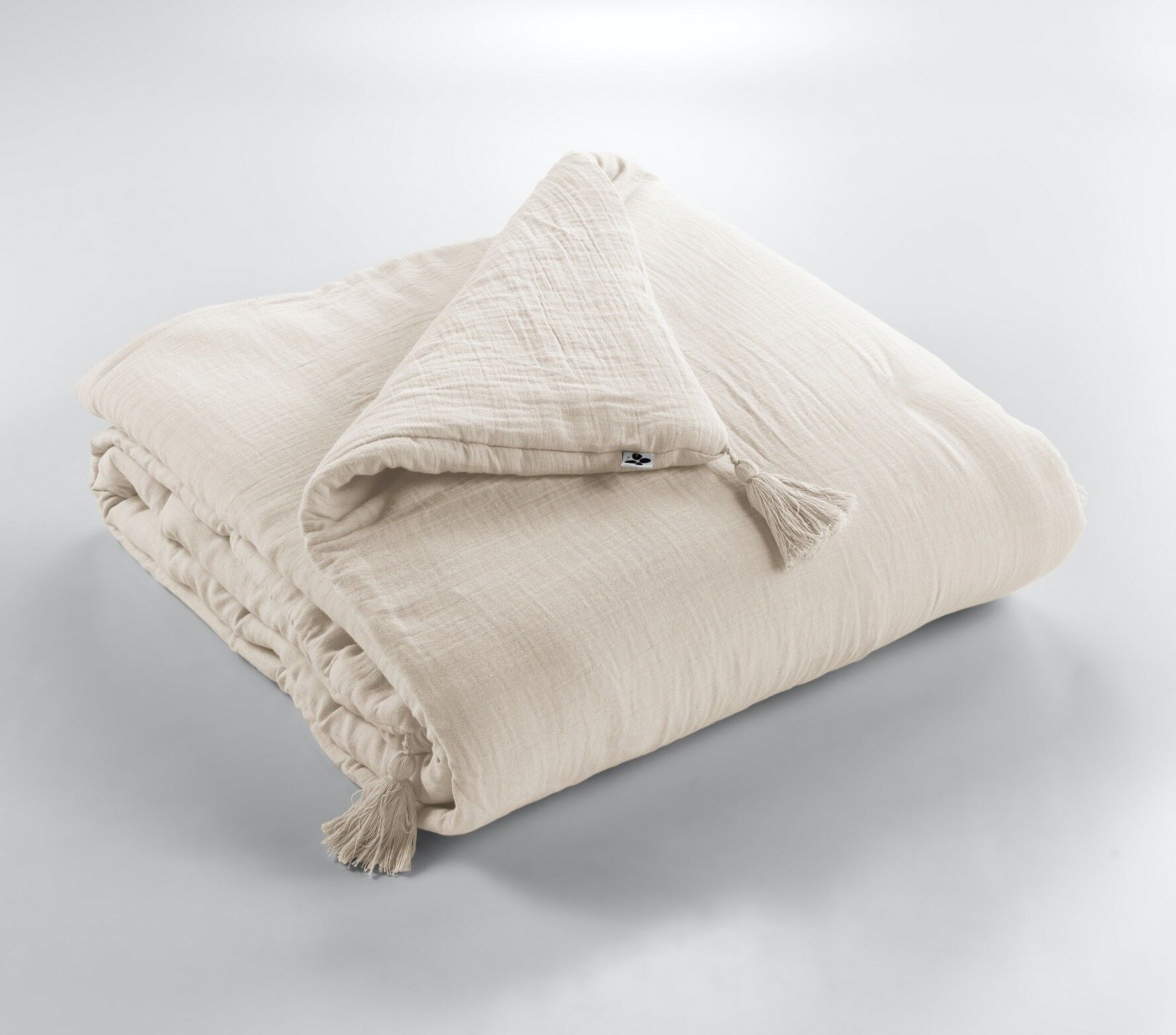 Steppdecke aus Baumwollgaze 150 x 150 cm GAÏA Pampa